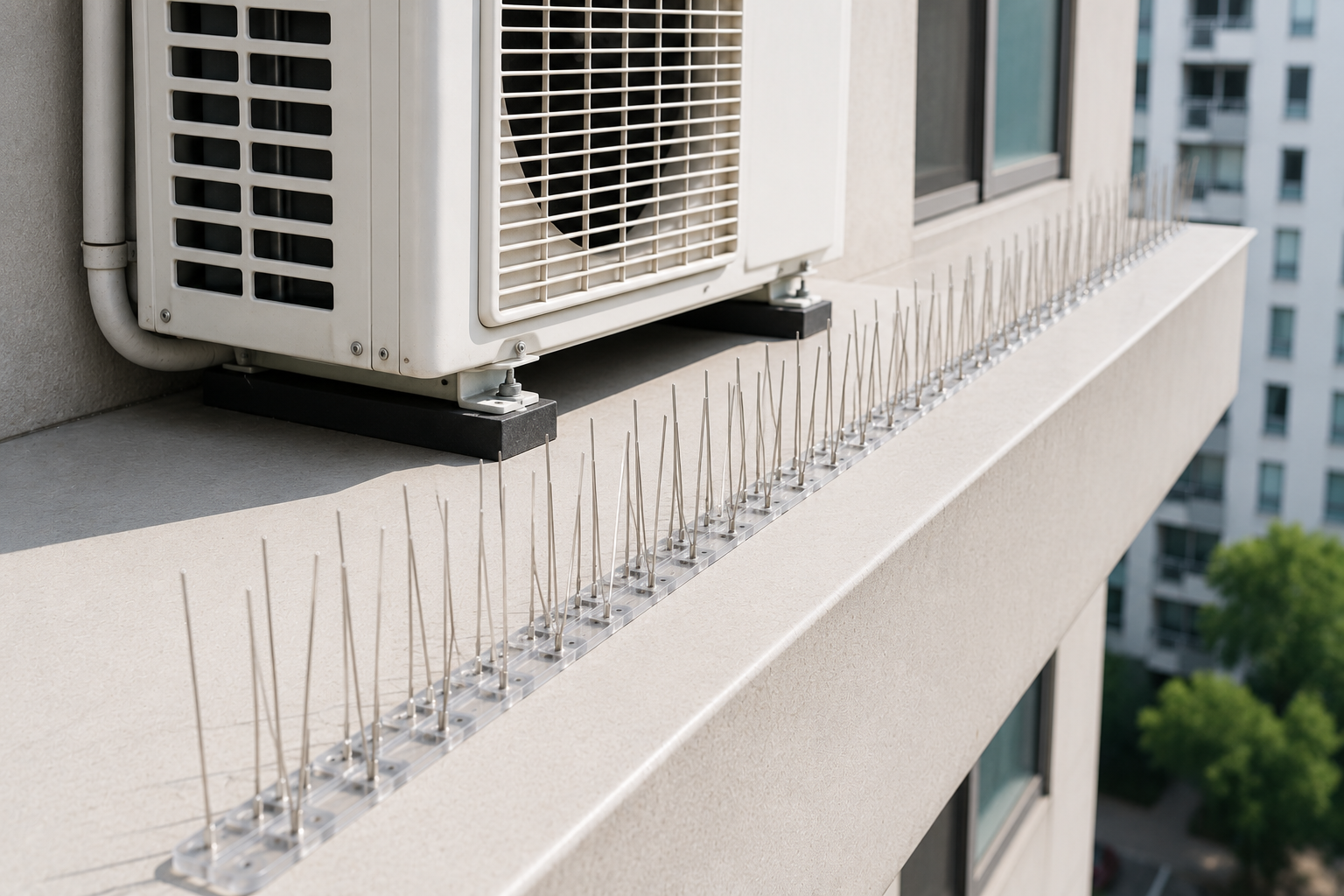 After balcony safety net installation